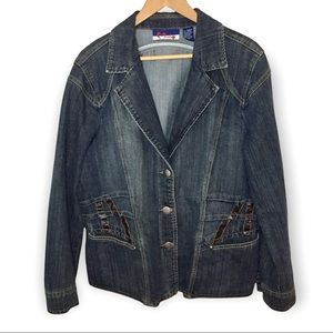 Vintage Denim Jean Jacket size 18/20